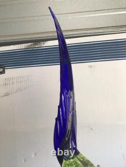 Murano Italian 1960's Hand Blown Glass Pheasant Set Antique. Wonderful Condition