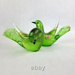 Murano Italian Art Glass Birds