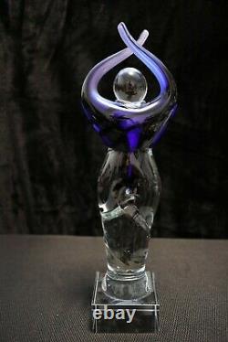 Murano Italian Art Glass FIGURE SCULPTURE TWISTED HUMAN FORM Large Size