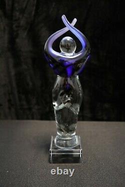 Murano Italian Art Glass FIGURE SCULPTURE TWISTED HUMAN FORM Large Size