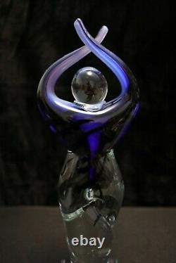 Murano Italian Art Glass FIGURE SCULPTURE TWISTED HUMAN FORM Large Size