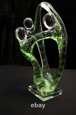 Murano Italian Art Glass FIGURE SCULPTURE TWISTED TRI-HUMAN FORMS Large Size