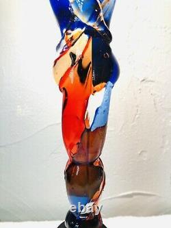 Murano Italian Art Glass Sculpture Signed Oggetti 15 Lovers Embraced Bandolini