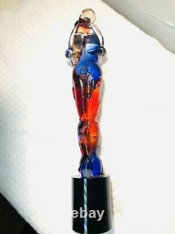 Murano Italian Art Glass Sculpture Signed Oggetti 15 Lovers Embraced Bandolini