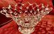 Murano Italian Hand blown glass 14 Tapered Web lattice clear Bowl Italy EUC