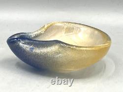 Murano Italy Archimede Seguso Falling Edge Bowl Ring Dish Hand Blown