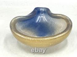 Murano Italy Archimede Seguso Falling Edge Bowl Ring Dish Hand Blown