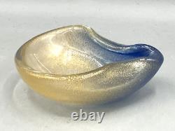 Murano Italy Archimede Seguso Falling Edge Bowl Ring Dish Hand Blown