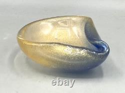 Murano Italy Archimede Seguso Falling Edge Bowl Ring Dish Hand Blown