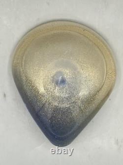 Murano Italy Archimede Seguso Falling Edge Bowl Ring Dish Hand Blown