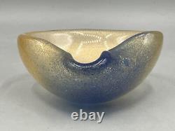 Murano Italy Archimede Seguso Falling Edge Bowl Ring Dish Hand Blown