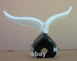 Murano Italy Art Glass Seagull Bird Sculpture, 12.5 Wingspan Signed Zane Murano