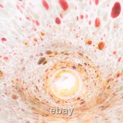 Murano Italy Gambaro & Poggi Hand Blown Glass Vase Gold 13 NWT Authentic Signed