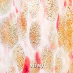 Murano Italy Gambaro & Poggi Hand Blown Glass Vase Gold 13 NWT Authentic Signed