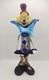 Murano Italy Hand Blown Art Glass Clown 12 Tall Top Hat Guitar