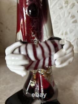 Murano Italy Hand Blown Glass Clown 12 Fun Unique SEE DESCRIPTION