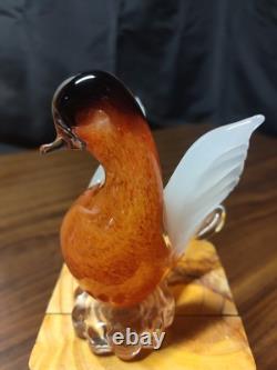 Murano Italy Hand Blown Glass Dove 4.75