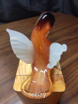 Murano Italy Hand Blown Glass Dove 4.75