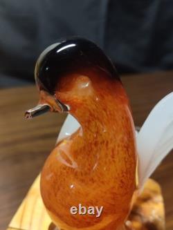 Murano Italy Hand Blown Glass Dove 4.75 Murano Italy Hand Blown Glass Dove 4.75