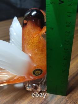 Murano Italy Hand Blown Glass Dove 4.75