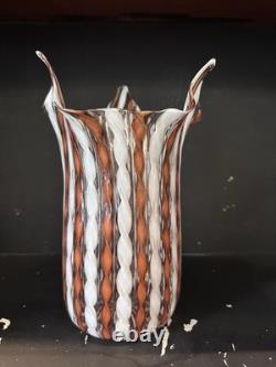 Murano Italy Hand Blown Vase MCM