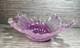 Murano Lavorazione Arte Hand Blown Light Purple Glass Centerpiece Art Bowl