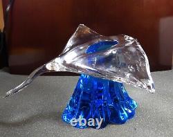 Murano Manta Ray, Roberto Cammozzo, master art glass sculptor, 12x13 vintage