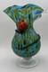 Murano Millefiore Art Glass Hand-Blown Cylinder Vase