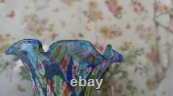 Murano Millefiori Glass Bird Lamp Hand Blown 9x8.25 Read Description