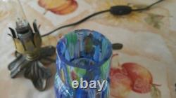 Murano Millefiori Glass Bird Lamp Hand Blown 9x8.25 Read Description