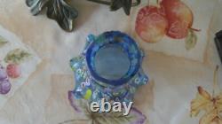 Murano Millefiori Glass Bird Lamp Hand Blown 9x8.25 Read Description