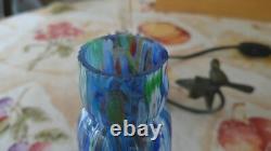 Murano Millefiori Glass Bird Lamp Hand Blown 9x8.25 Read Description