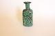 Murano Millefiori Green Glass Bottle Hand Blown Original Vintage