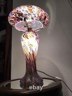 Murano Millefiori Hand Blown Glass Lamp By Frateli XXL Brath Taking Gorgeous