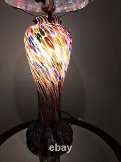 Murano Millefiori Hand Blown Glass Lamp By Frateli XXL Brath Taking Gorgeous