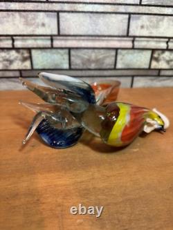 Murano Rooster Italy Hand Blown Art Glass 11 Figurine, We Ship Daily Insured