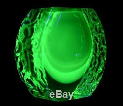 Murano Sommerso Uranium Glass Vase 3 Colour Mandruzzato c1960s