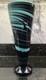 Murano Style 12 Threaded Hand Blown Glass Swirl