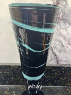 Murano Style 12 Threaded Hand Blown Glass Swirl