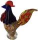 Murano Style Art Glass Rooster Multicolor Hand Blown Italian Figurine 7