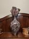 Murano Style Hand Blown Glass Spatter Speckle Art Glass Vase 16 Tall