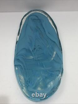 Murano Style Large Flat Blown Glass Art Sculptural Retail Price $560