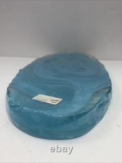 Murano Style Large Flat Blown Glass Art Sculptural Retail Price $560