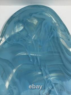 Murano Style Large Flat Blown Glass Art Sculptural Retail Price $560
