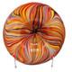 Murano Style Rainbow Swirl Hand-Blown Art Glass Centerpiece Bowl 14 withMetal Std