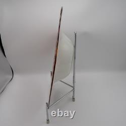 Murano Style Rainbow Swirl Hand-Blown Art Glass Centerpiece Bowl 14 withMetal Std Murano Style Rainbow Swirl Hand-Blown Art Glass Centerpiece Bowl 14 withMetal Std