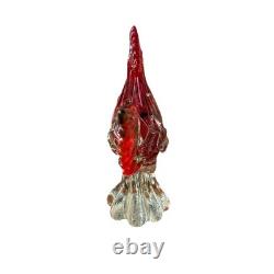 Murano Style Rooster Hand Blown Art Glass