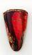 Murano Style Vase Red & Gold Millefiori Hand Blown Glass Heavy 6.7 Lb 12 Tall