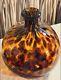 Murano Tortoiseshell Hand Blown Balloon Vase Size Medium In Excellent Condition