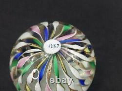 Murano Toso Pastel Ribbons Twisted FRATELLI Italian Art Glass Paperweight Vintag